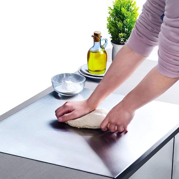 Stainless Steel Cutting Board! 🔪✨ Durable, Hygienic, And Easy To Clean—perfect For All Your Chopping Needs. A Must-have For Any Chef! – Size: 41x33cm